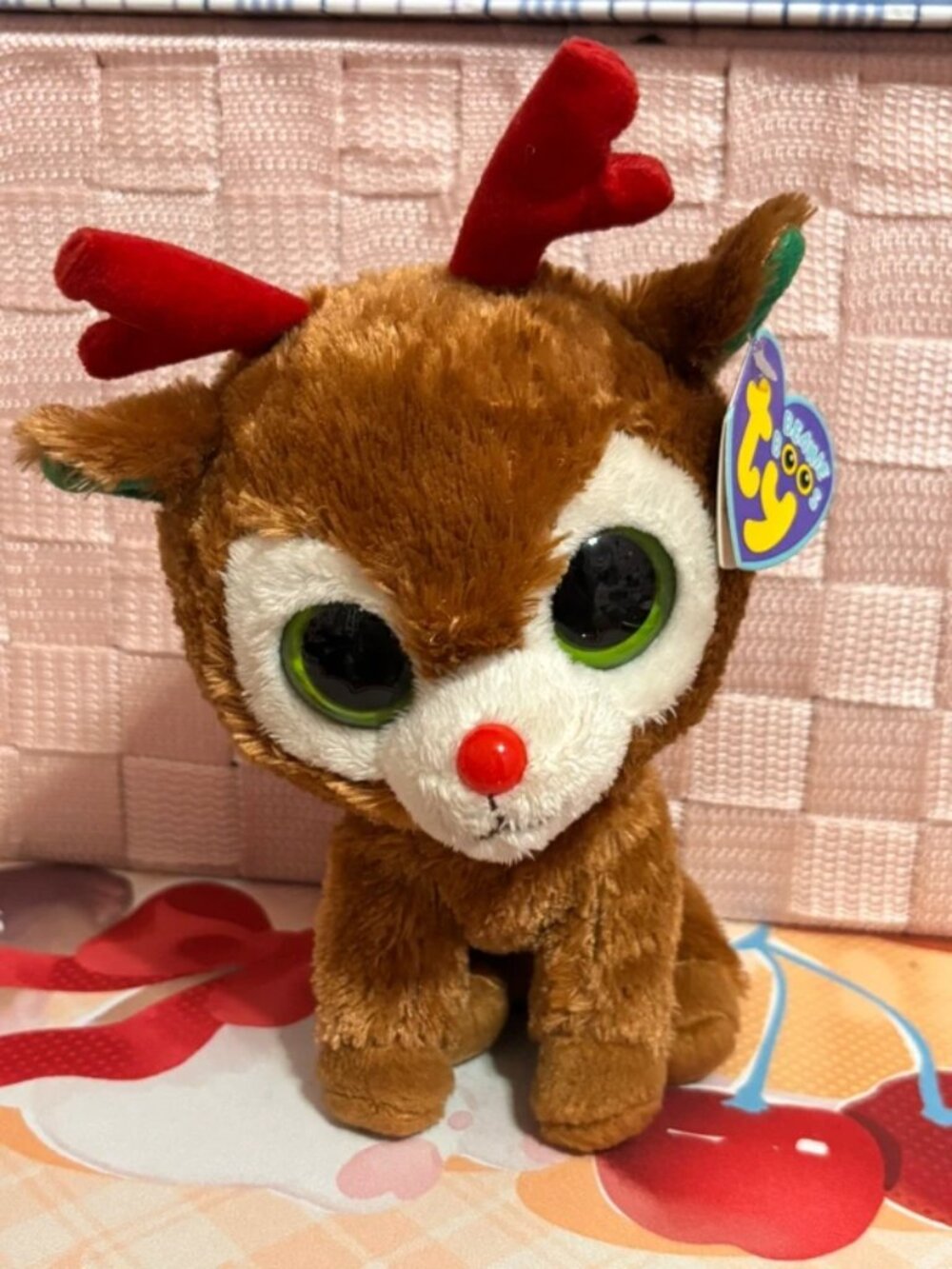 Ty Beenie Boos Comet the Reindeer plush